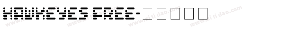 Hawkeyes Free字体转换
